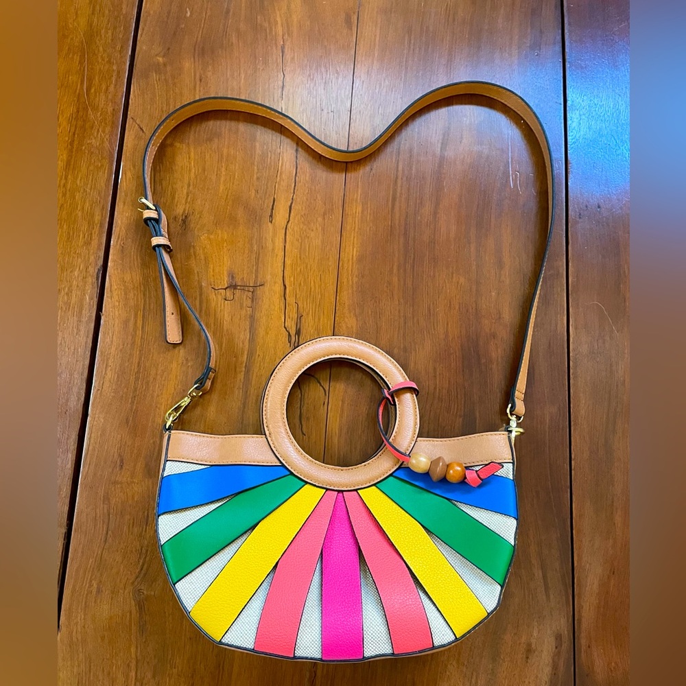 Colorful leather purse
